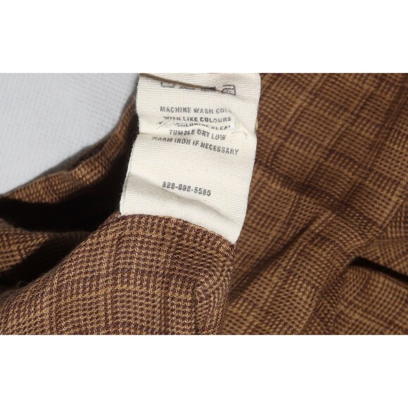 Buck Mason Men's Short Sleeve Linen Blend Camp Loop Collar Shirt Size Large - Picture 6 of 7